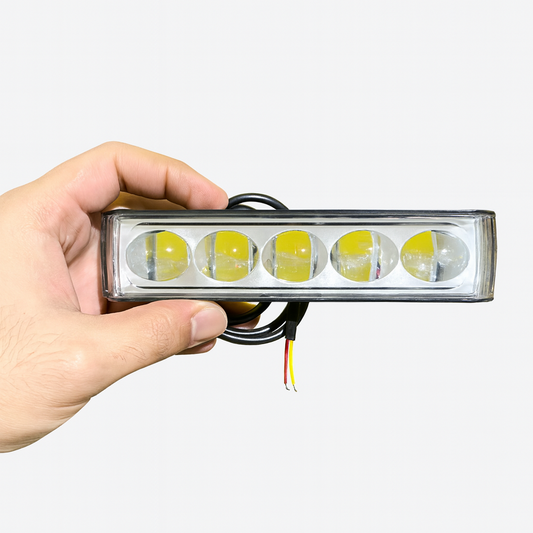 5-Lens LED Light – Universal for Car & Bike